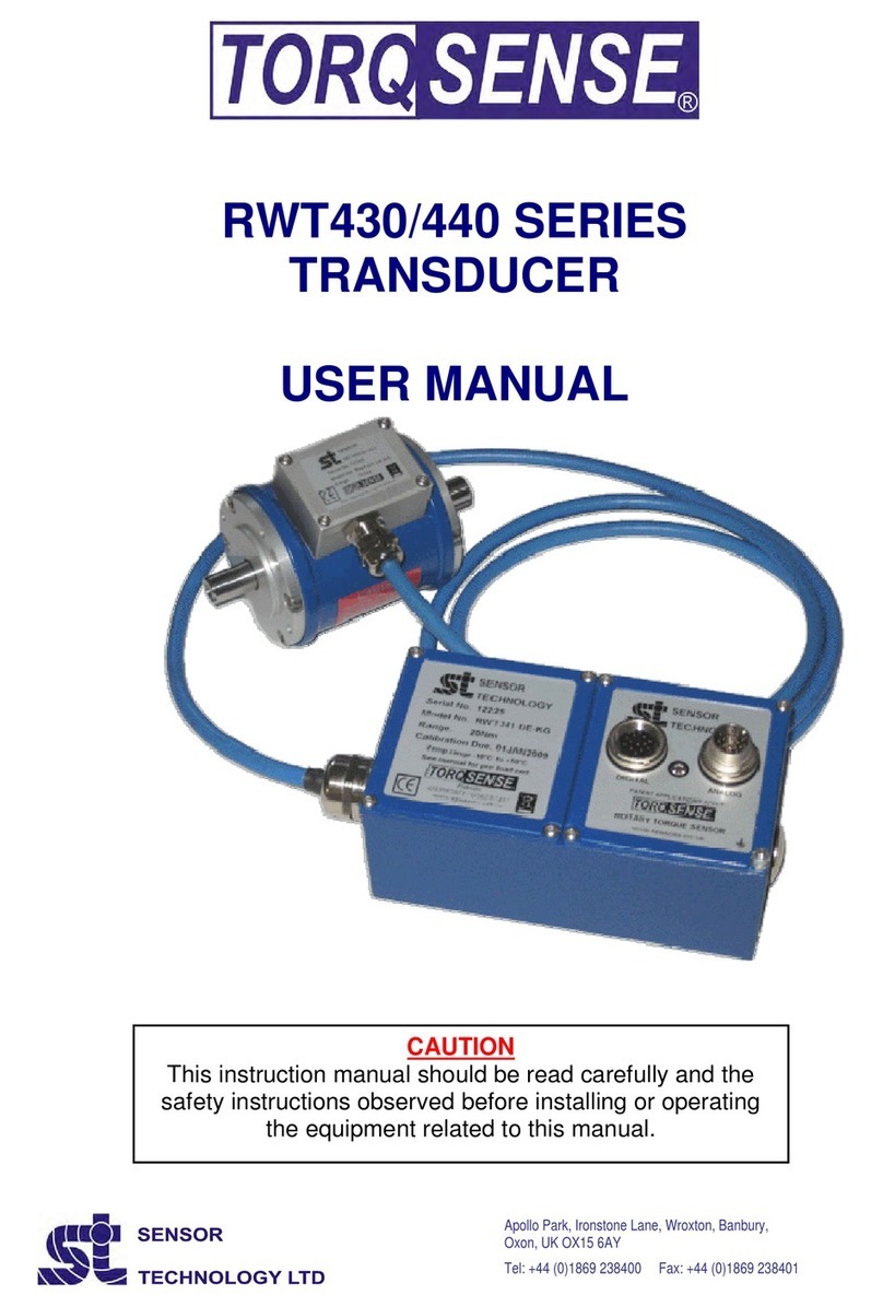 Sensor Technology TorqSense RWT430 Series User manual
