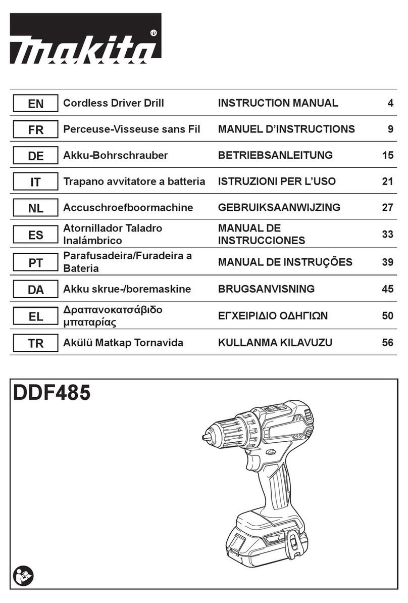 Makita DDF485RFJ User manual