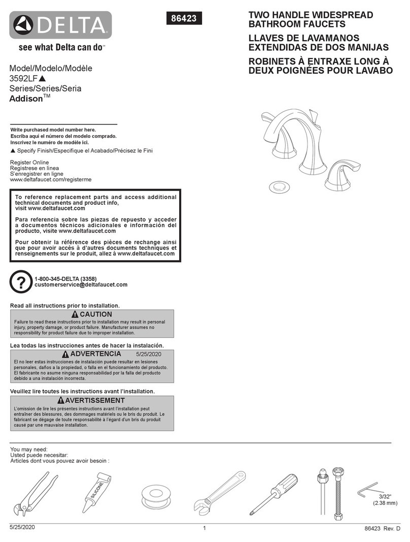 Delta Addison 3592LF Series User manual