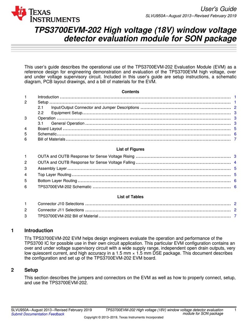 Texas Instruments TPS3700EVM-202 User manual