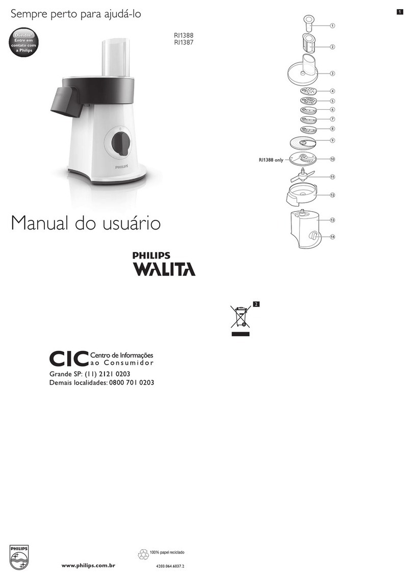 Philips Walita RI1387 User manual