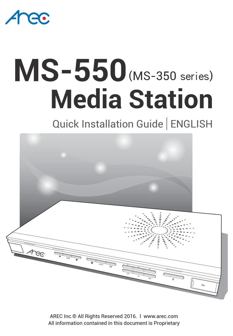 Arec MS-550 Quick installation guide