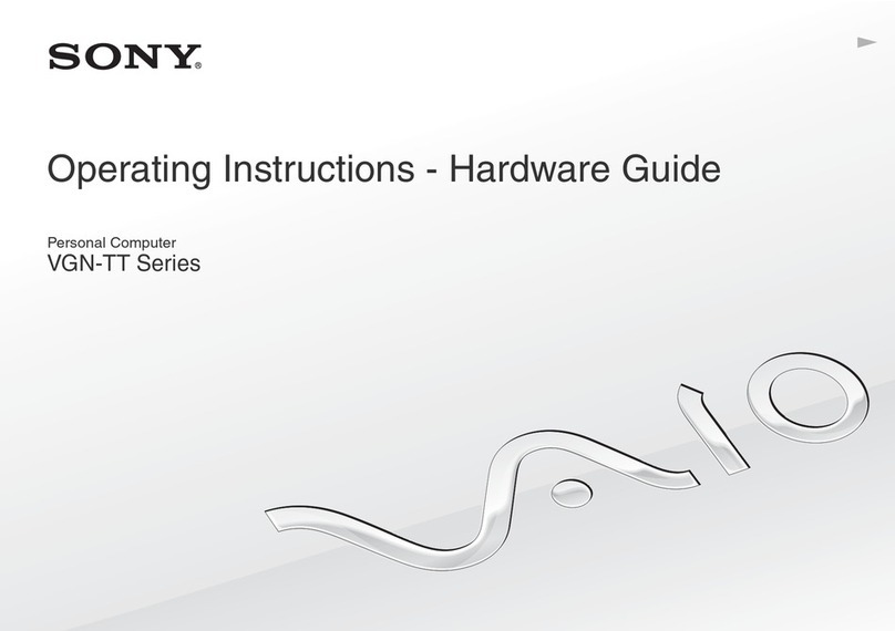 Sony VAIO VGN-TT Series Operating instructions