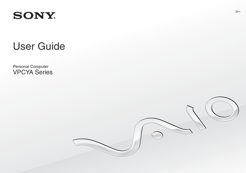 Sony VAIO VPCYA Series User manual Sony VAIO VPCYA Series User manual