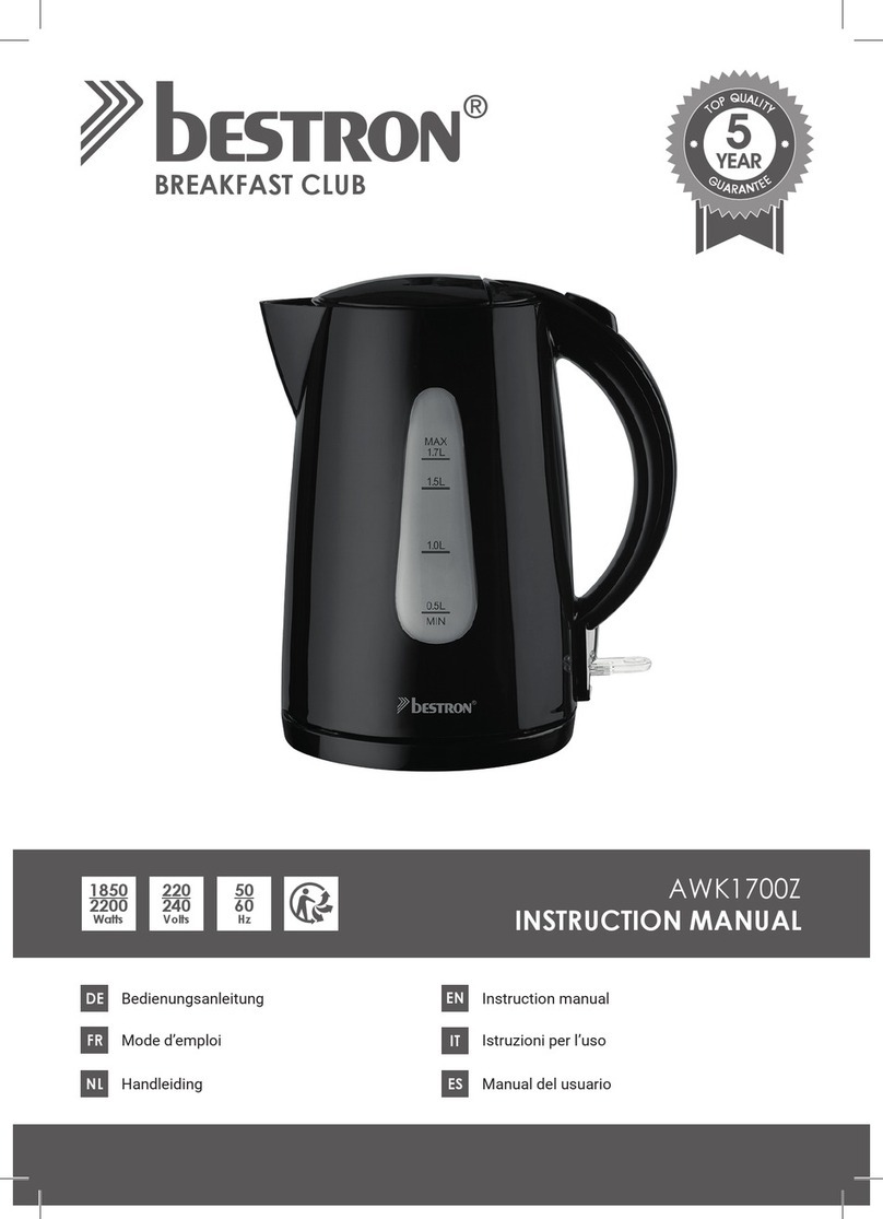 Bestron BREAKFAST CLUB AWK1700Z User manual
