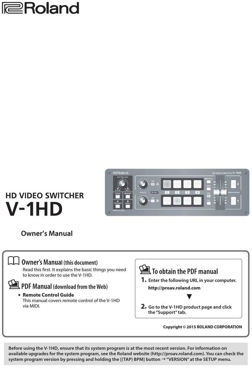 Roland VC-1HD User manual