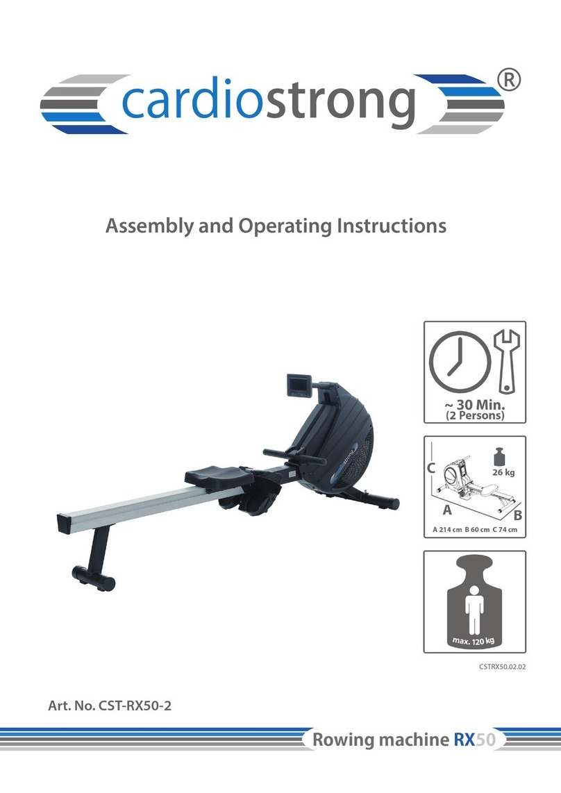 CARDIOSTRONG RX50 Assembly and operating instructions