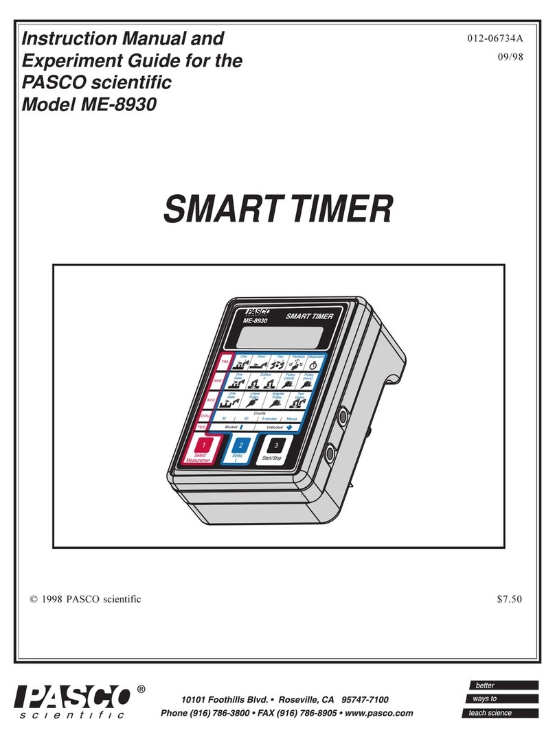 PASCO ME-8932 instruction manual