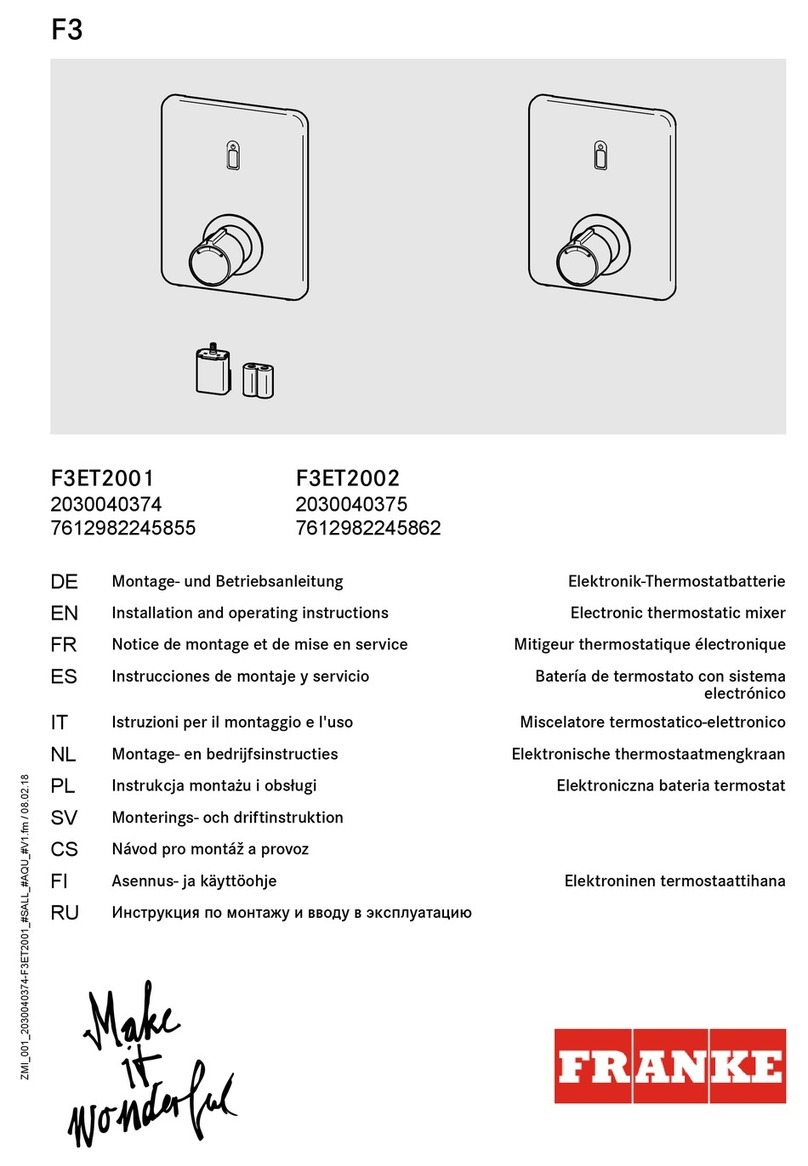 Franke F3ET2001 User manual