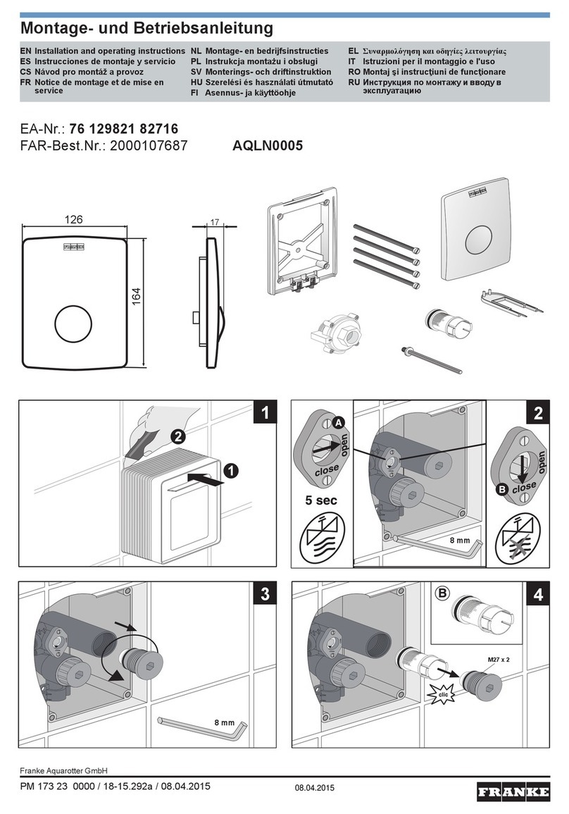 Franke AQLN0005 User manual