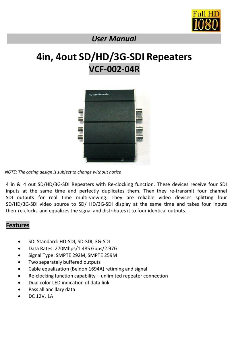 Globalmediapro VCF-002-04R user manual