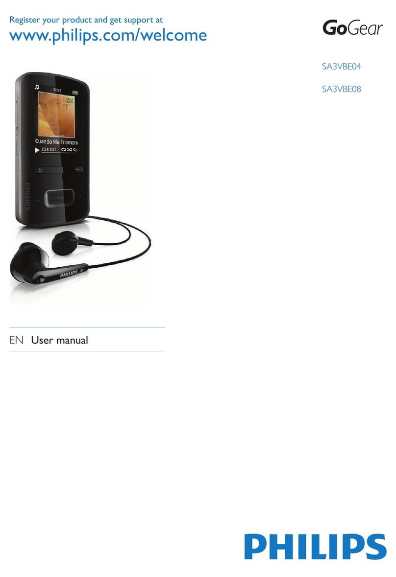 Philips SA3VBE4KSX/78 User manual