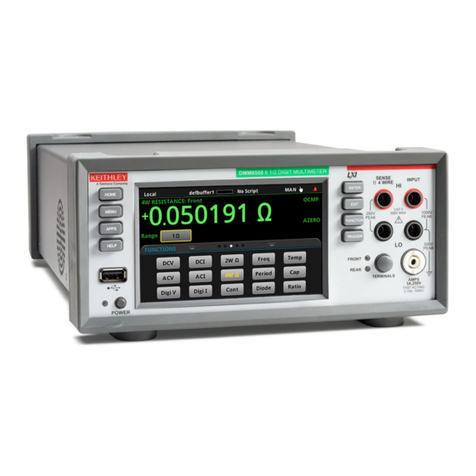 Tektronix KEITHLEY DMM6500 Use and care manual Tektronix KEITHLEY DMM6500 Use and care manual