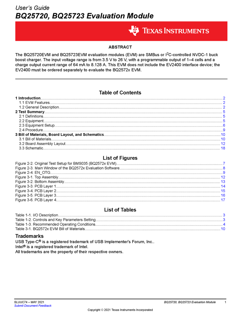 Texas Instruments BQ25720 User manual