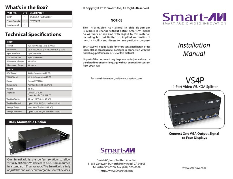 SMART-AVI VS4PS User manual SMART-AVI VS4PS User manual