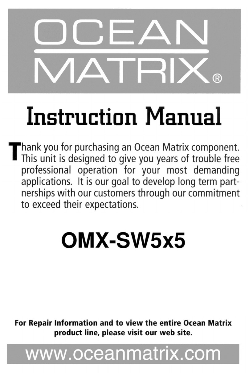 Ocean Matrix OMX-SW5x5 instruction manual