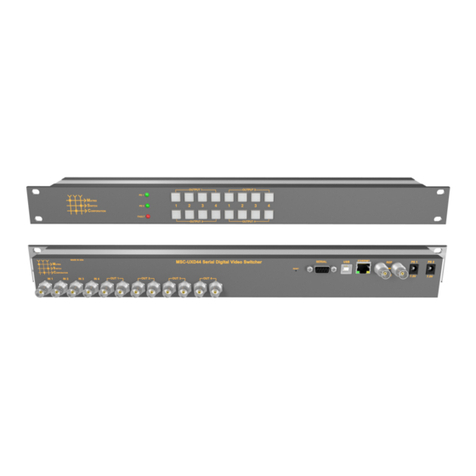 Matrix Switch Corporation MSC-UXD44L product manual Matrix Switch Corporation MSC-UXD44L product manual
