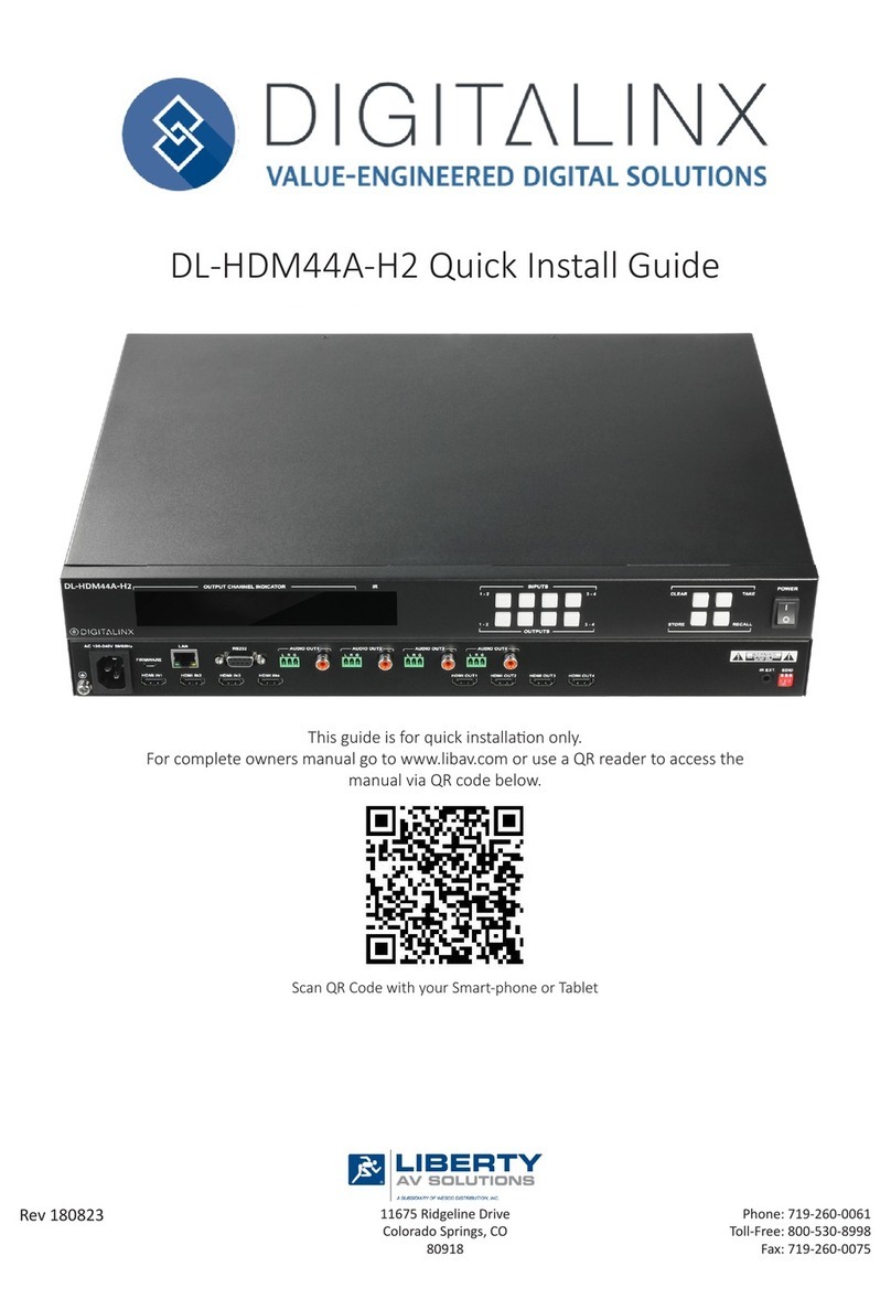 LIBERTY AV SOLUTIONS DIGITALINX DL-HDM44A-H2 User manual