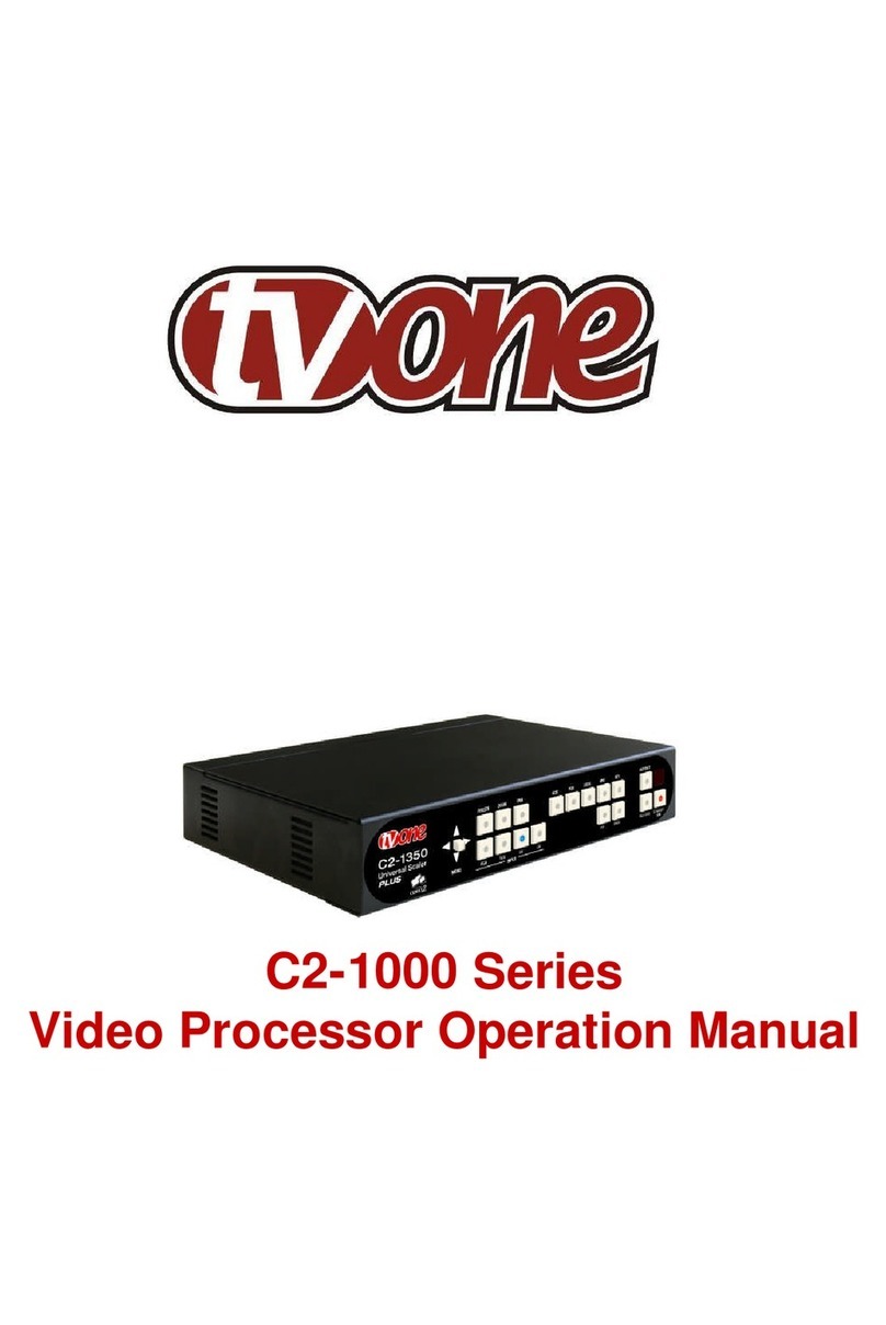 TV One C2-1000 Series User manual
