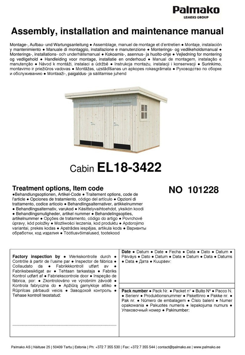 Lemeks PALMACO EL18-3422 Assembly, installation and maintenance manual Lemeks PALMACO EL18-3422 Assembly, installation and maintenance manual