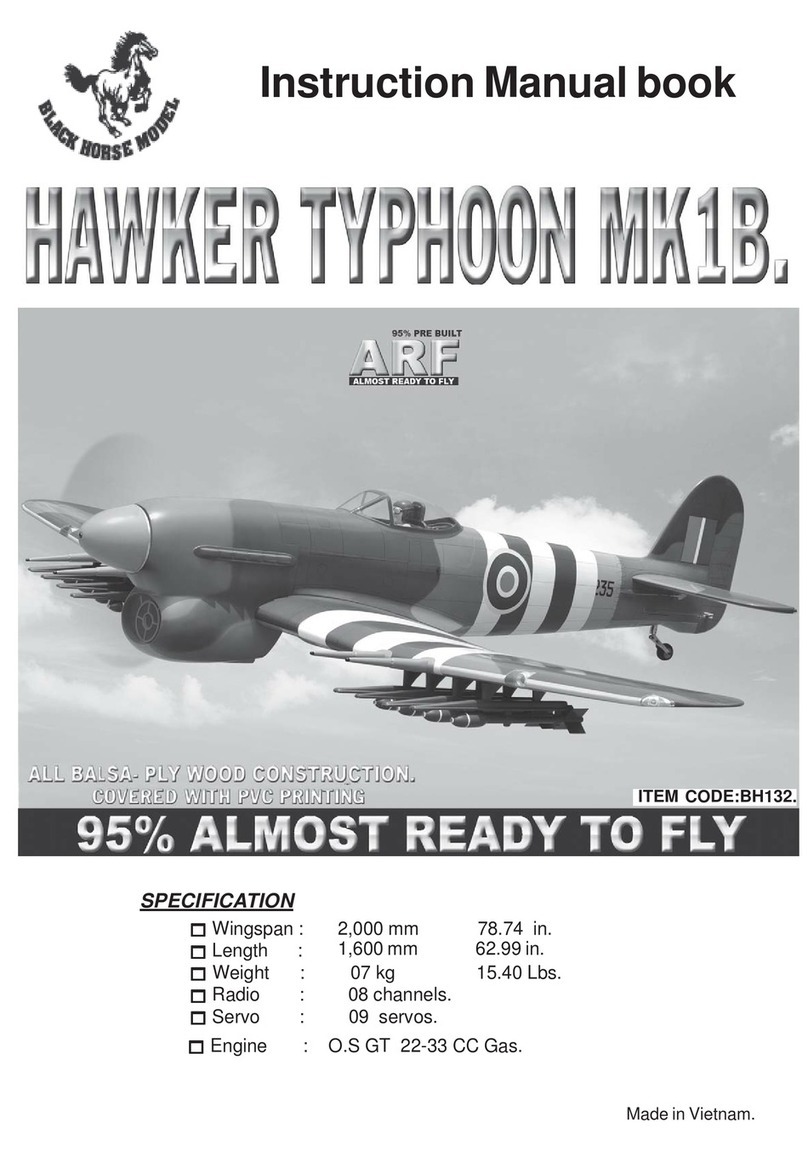 Black Horse Model HAWKER TYPHOON MK1B Instruction manual book