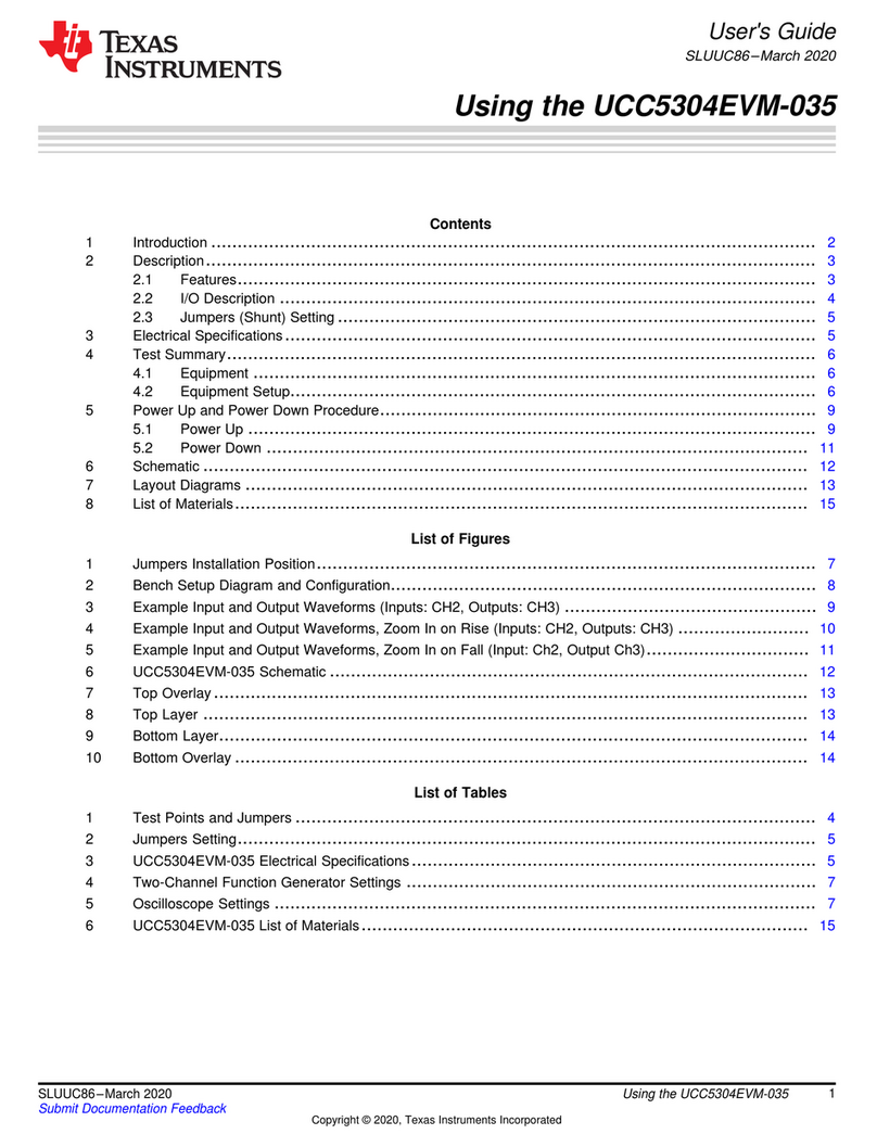Texas Instruments UCC5304EVM-035 User manual