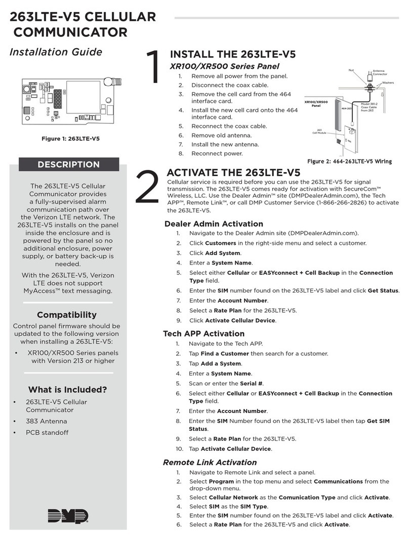DMP Electronics 263LTE-V5 User manual