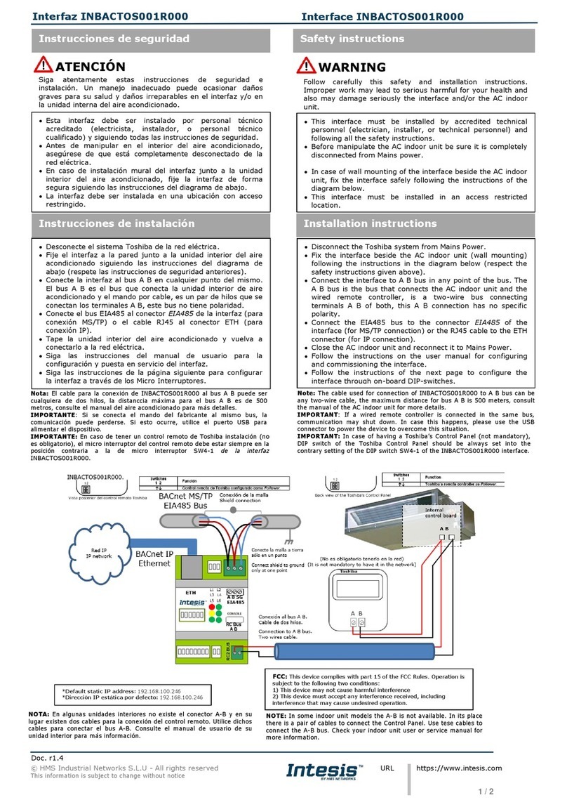 HMS Networks Intensis INBACTOS001R000 quick start guide HMS Networks Intensis INBACTOS001R000 quick start guide