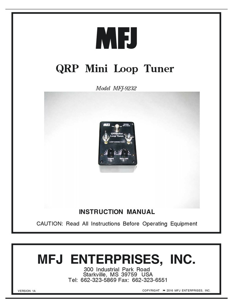 MFJ 9232 User manual