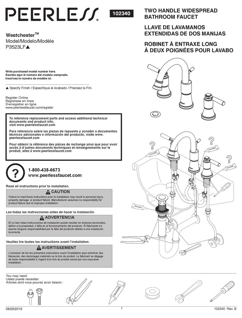 PEERLESS Westchester P3523LF Series User manual