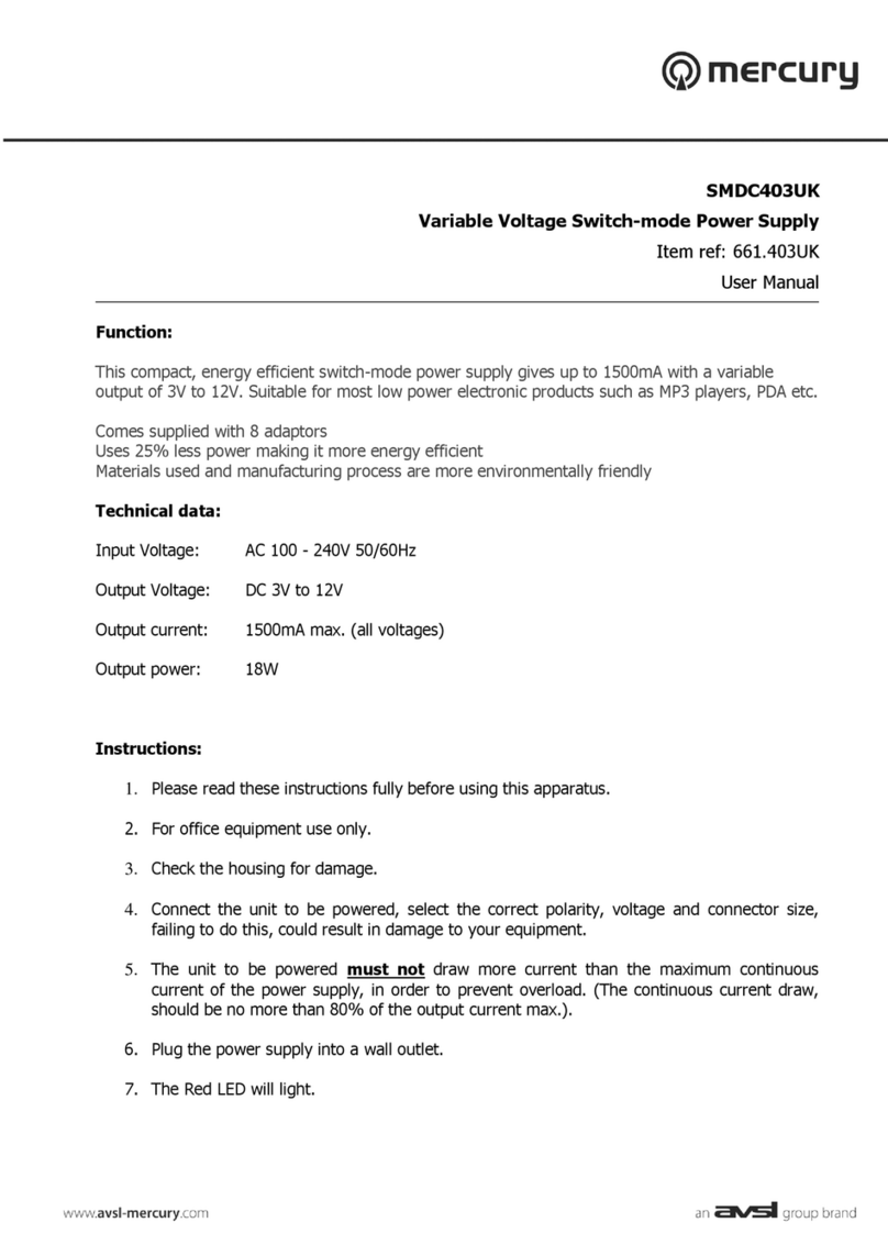 Avsl Mercury SMDC403UK user manual