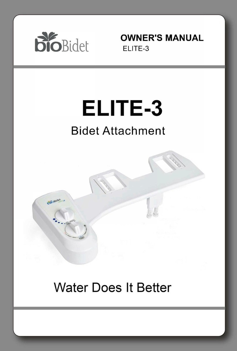bioBidet ELITE-3 User manual bioBidet ELITE-3 User manual