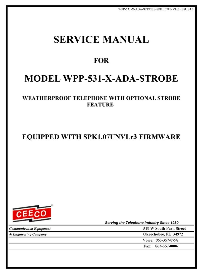CEECO WPP-531-X-ADA-STROBE User manual