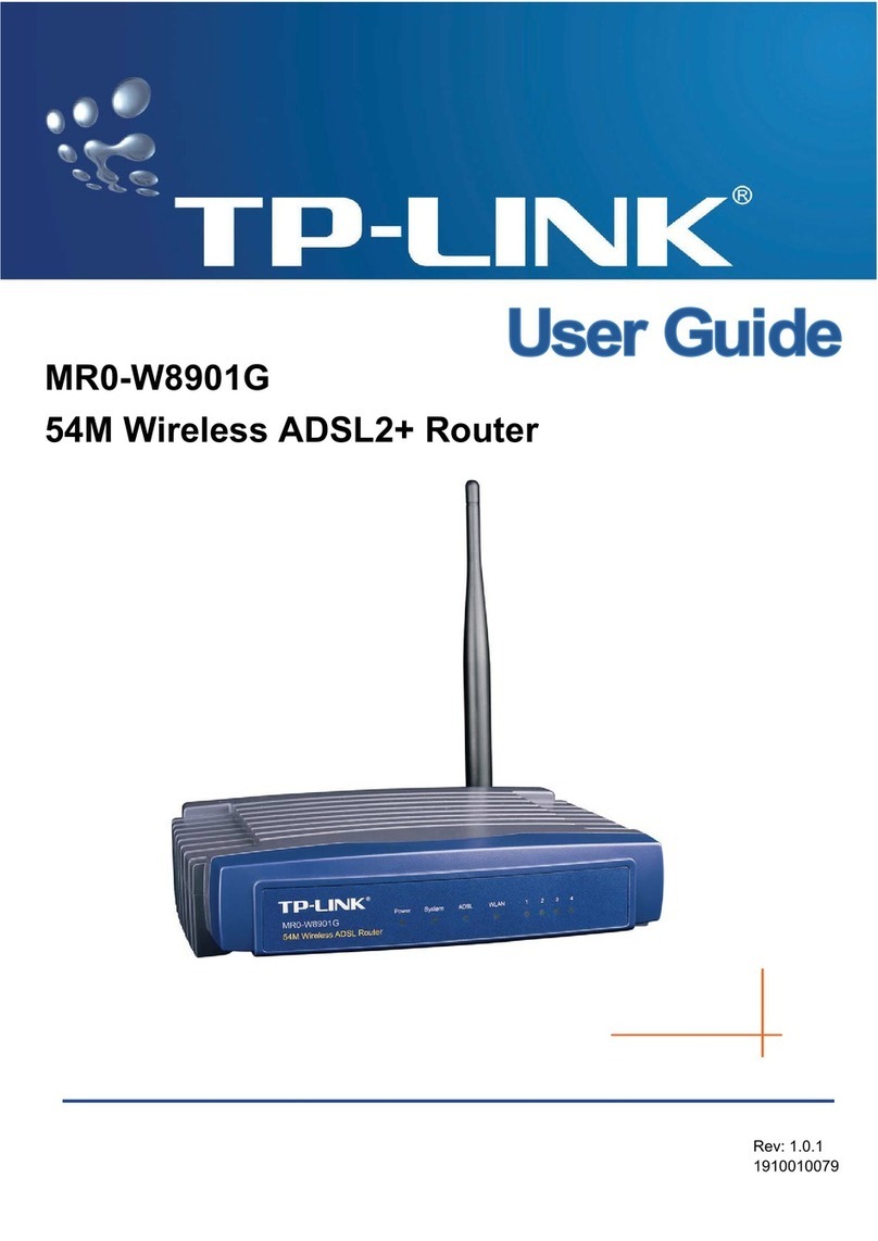 TP-Link MR0-W8901G User manual