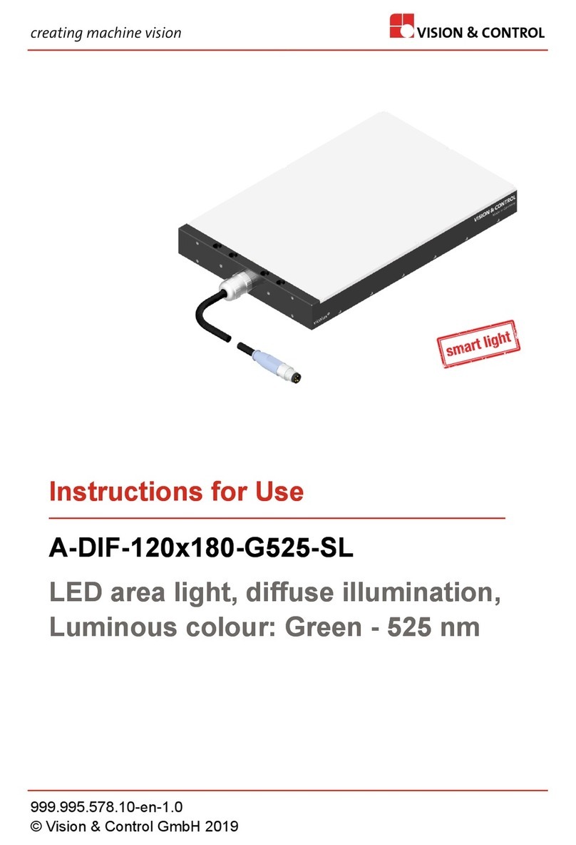 Vision & Control A-DIF-120x180-G525-SL Instructions for use