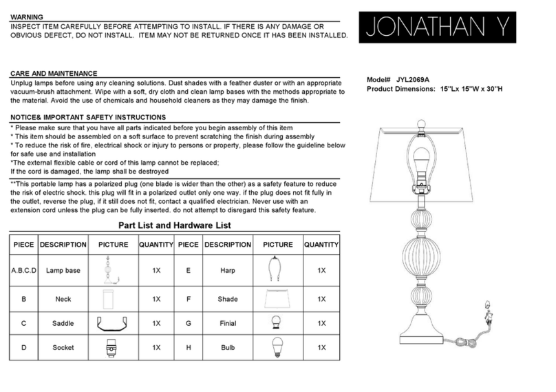 JONATHAN Y JYL2069A quick start guide JONATHAN Y JYL2069A quick start guide