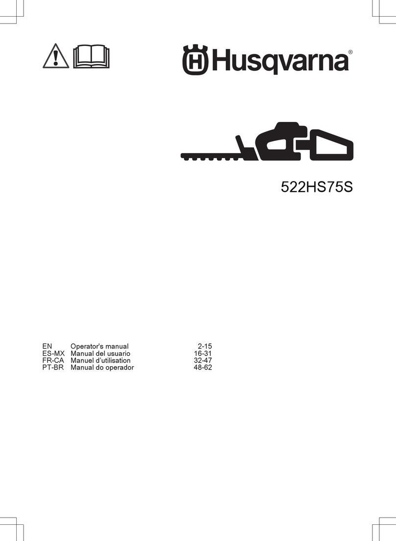 Husqvarna 522HDR60X Operator's manual