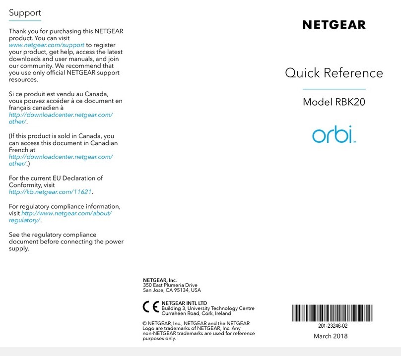 NETGEAR Orbi RBK20 User manual