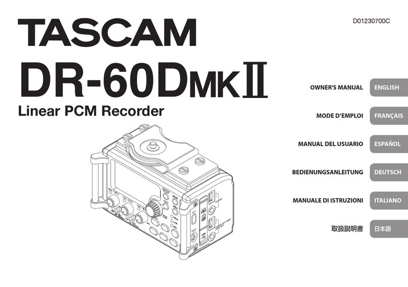 Tascam DR-60D MK II User manual