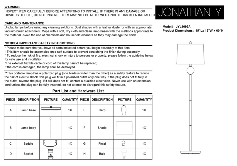 JONATHAN Y JYL1093A User manual JONATHAN Y JYL1093A User manual
