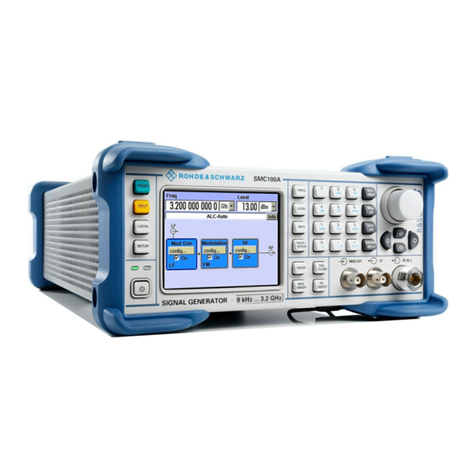 Rohde & Schwarz SMC100AP31 quick start guide