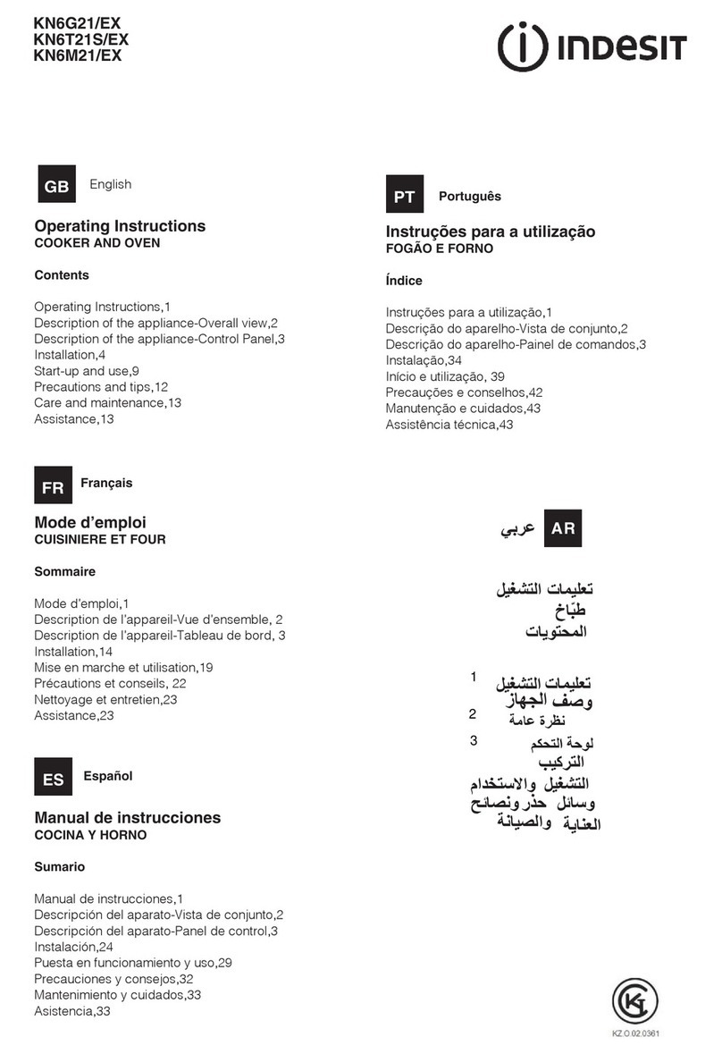Indesit KN6G21/EX operating instructions