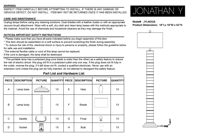 JONATHAN Y JYL4032A User manual