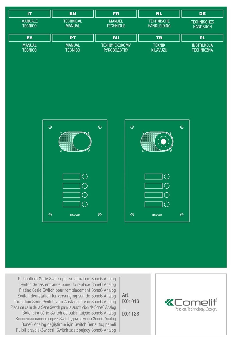 Comelit Switch Series User manual