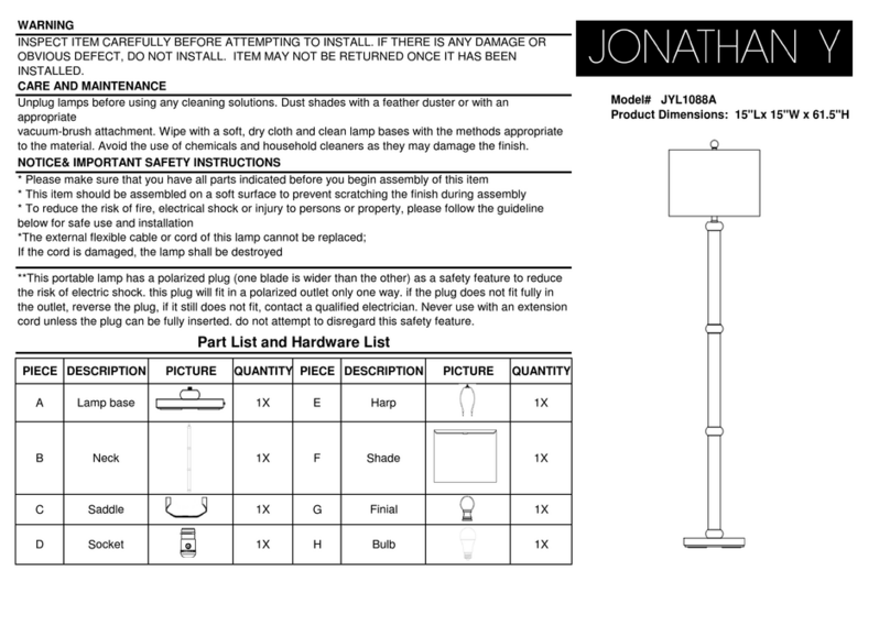 JONATHAN Y JYL1088A User manual JONATHAN Y JYL1088A User manual