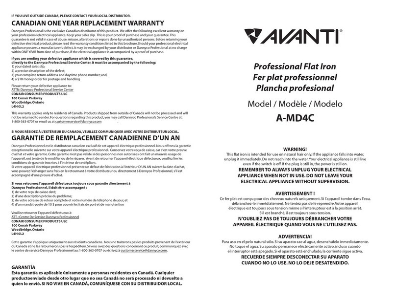 Avanti A-MD4C quick start guide