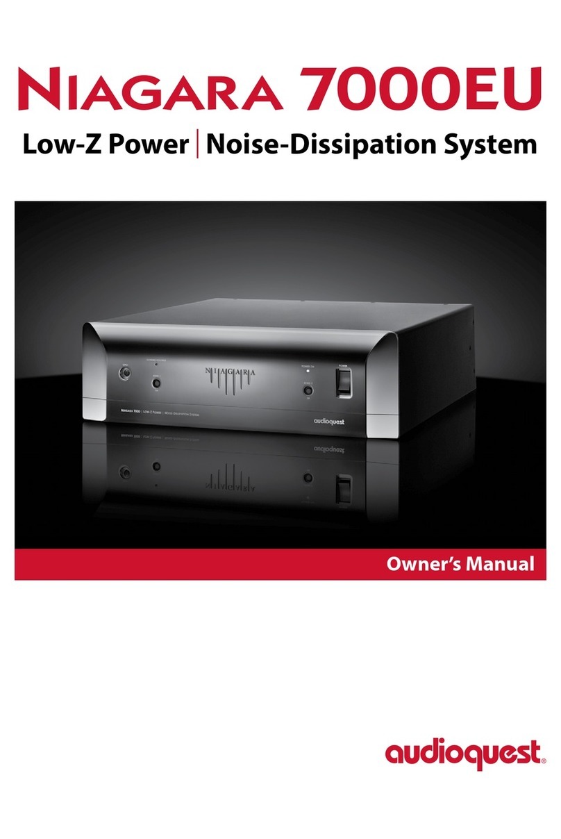 AudioQuest Niagara 7000EU owner's manual