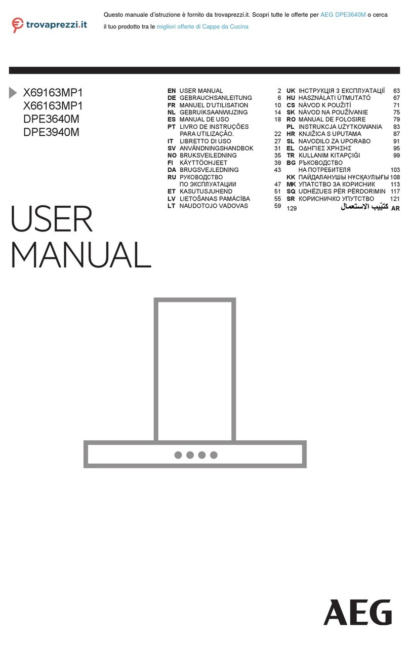 AEG X69163MP1 User manual