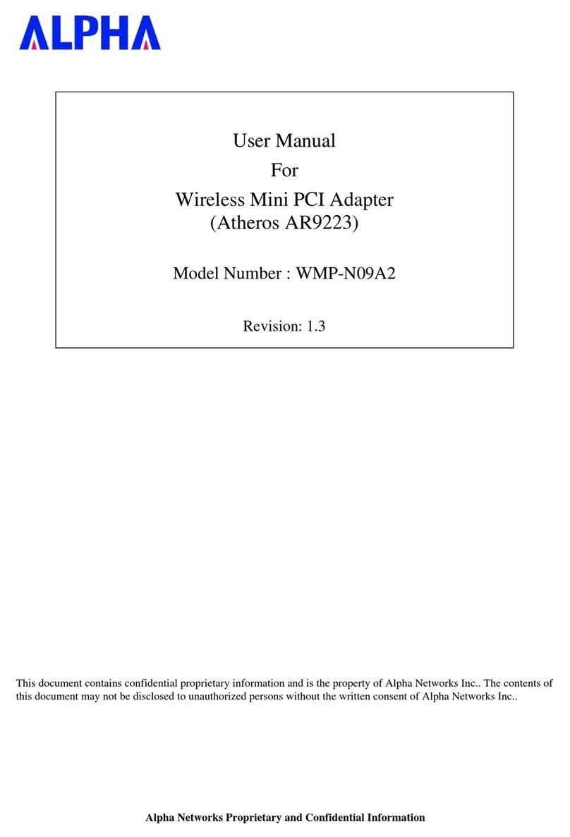 Alpha Networks WMP-N09A2 user manual