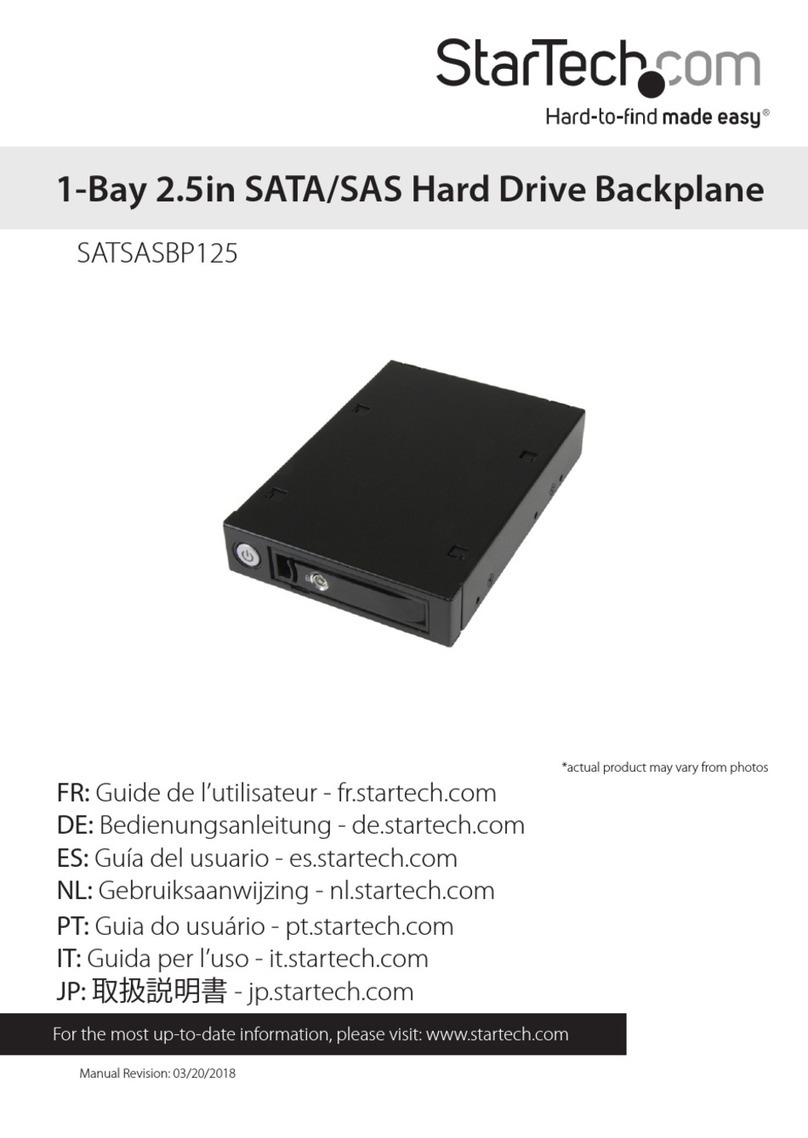 StarTech.com SATSASBP125 User manual
